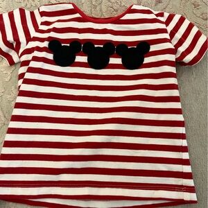 Mickey Mouse red white boys shirt 24 month